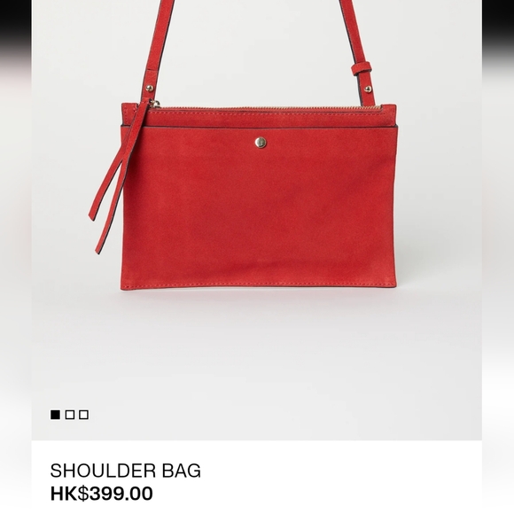 Vtg Real Suede H&M Premium line authentic Limited Ed lavender crossbody Purple - Picture 3 of 13